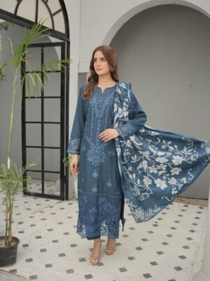 3 Piece Cotton Suit (Pret)