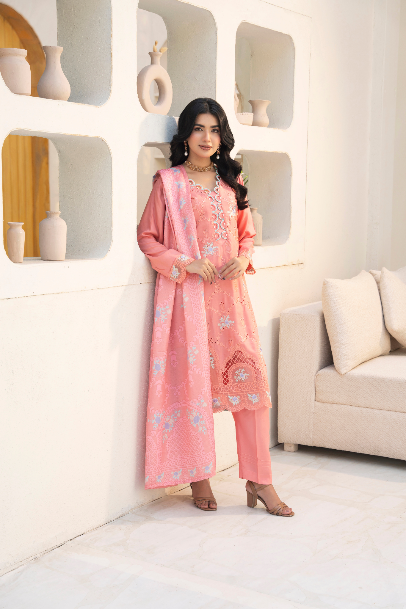 3 Piece linen suit (Pret) - Image 2