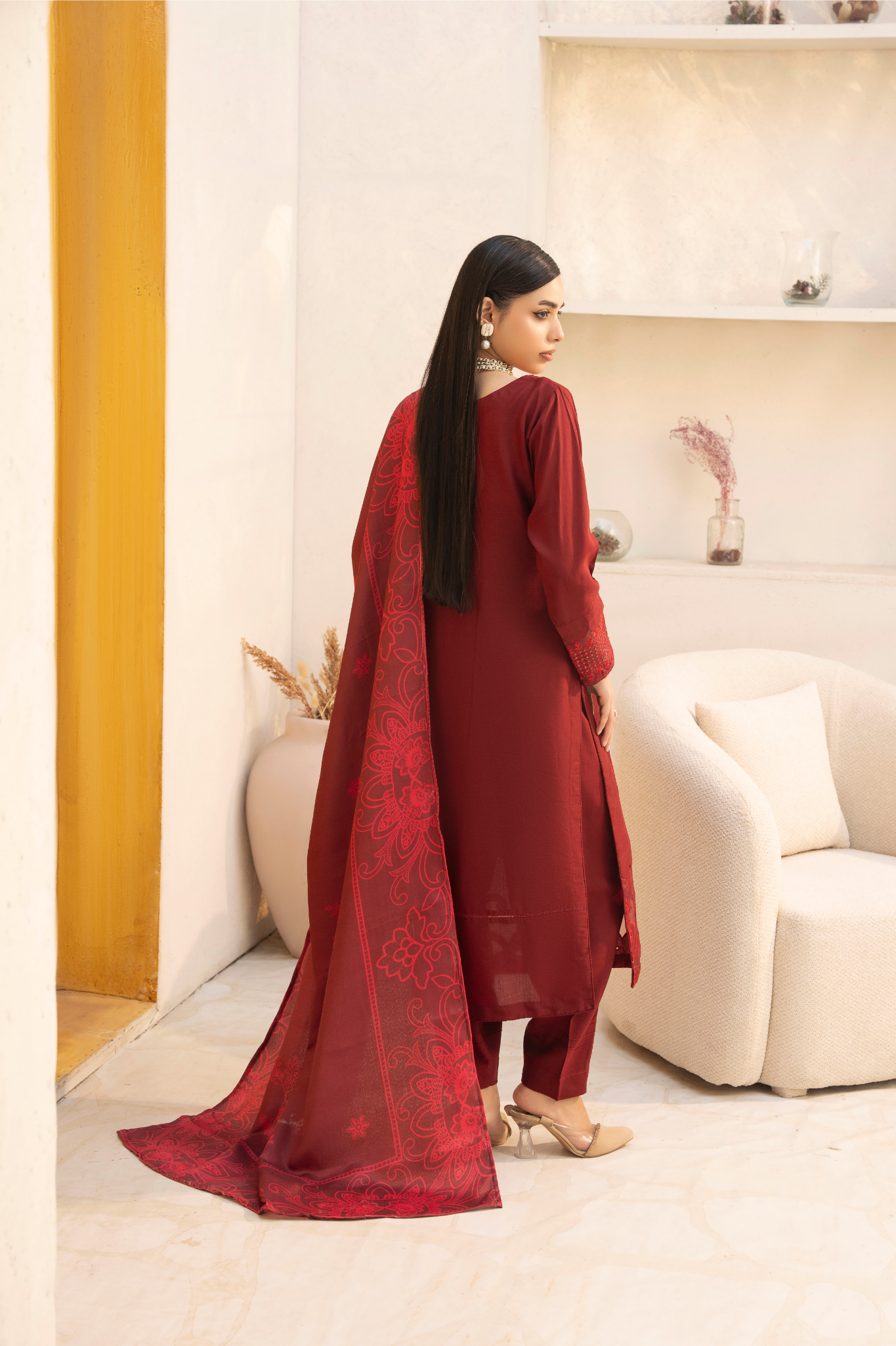 3 Piece linen suit (Pret) - Image 4